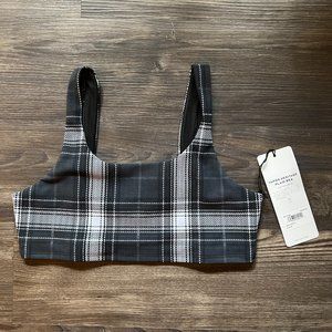 NWT Alo Yoga Vapor Legacy Plaid Bra, size M (8-10)